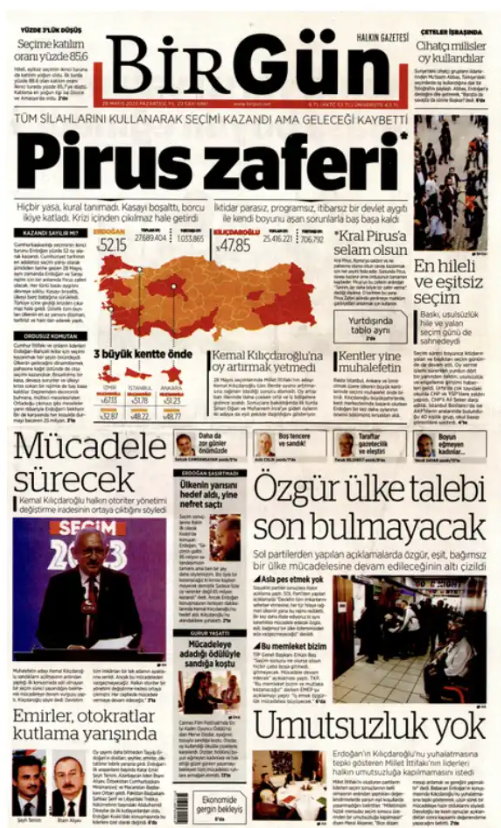Foto - Erdoğan'ın seçim zaferini hangi gazete nasıl gördü?