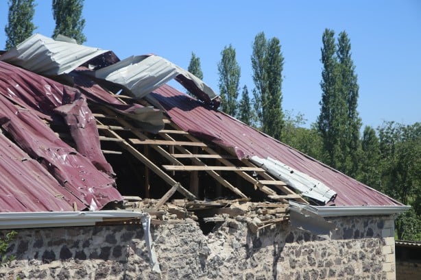 Foto - Ermenistan'dan alçak saldırı! Bölgeden ilk görüntüler geldi