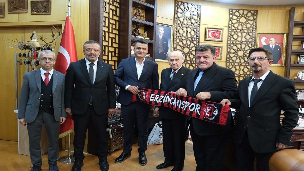 Foto - Erzincanspor heyeti Ankara’ya çıkarma yaptı: Lider Devlet Bahçeli’den kırmızı-siyahlı ekibe tam destek!