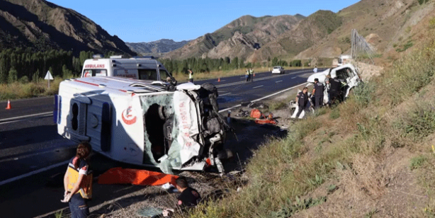 Erzurum'da katliam gibi kaza
