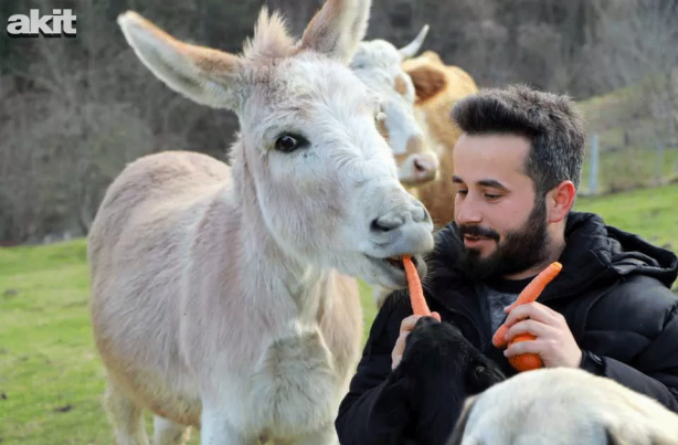 Foto - Eşekle arkadaşlığı herkesi kıskandırıyor