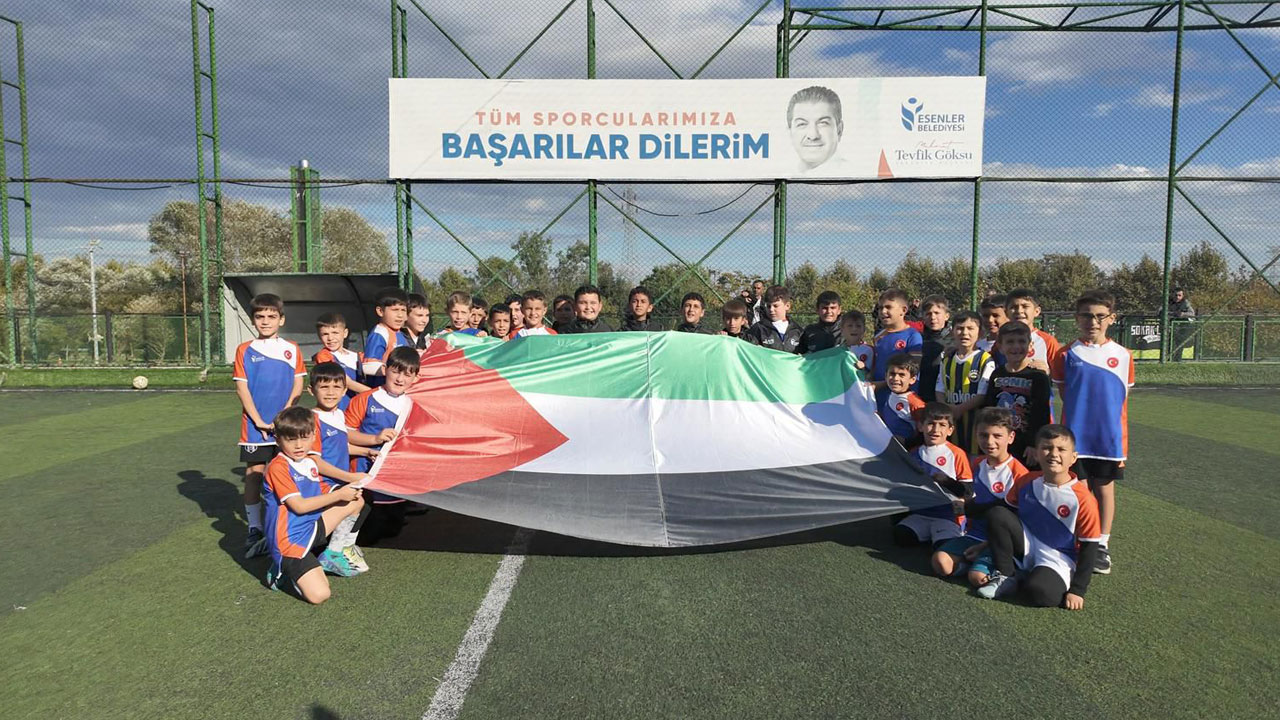 Esenlerli sporculardan Gazze’ye destek