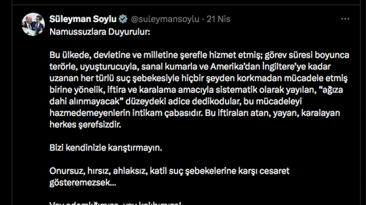 Foto - Eski İçişleri Bakanı Süleyman Soylu, Halil Falyalı cinayetiyle ilgili fena patladı: Bu iftiraları atan herkes şerefsizdir