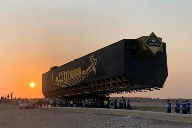 Foto - Eski Mısır firavunu Keops’un gemisi böyle taşındı