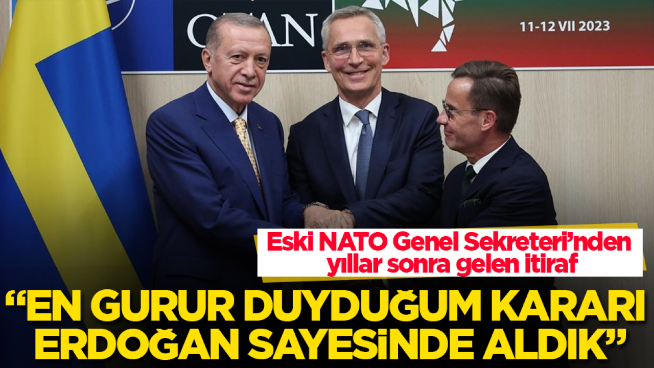 Eski NATO Genel Sekreteri’nden yıllar sonra gelen itiraf: En gurur duyduğum kararı Erdoğan sayesinde aldık