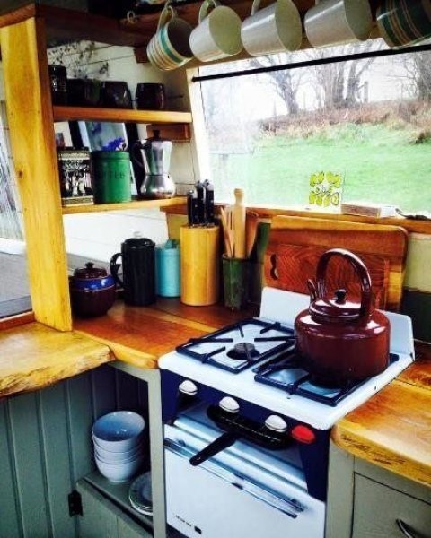 Foto - Eski yolcu otobüsünü eve dönüştürdü