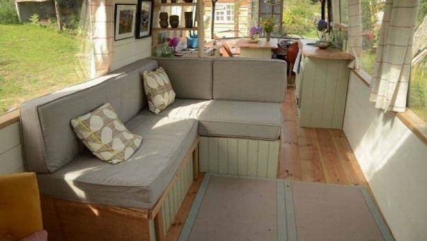 Foto - Eski yolcu otobüsünü eve dönüştürdü