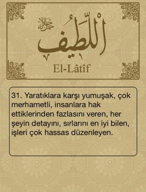 Foto - Esma-ül Hüsna