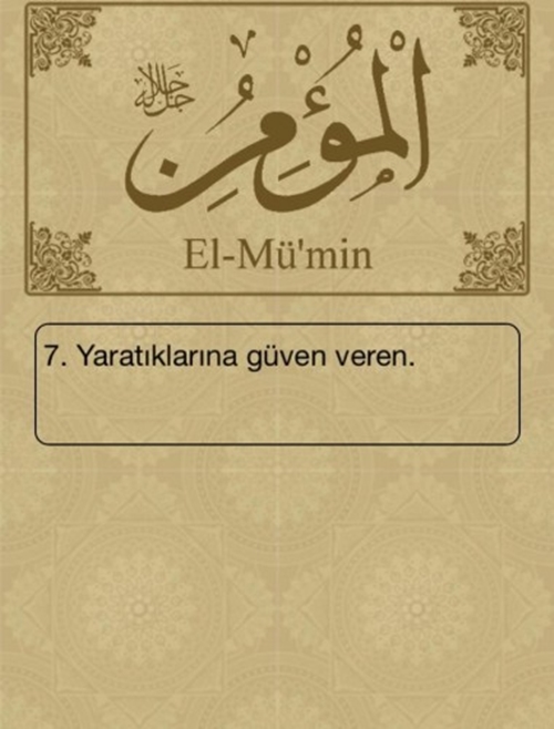 Foto - Esma-ül Hüsna