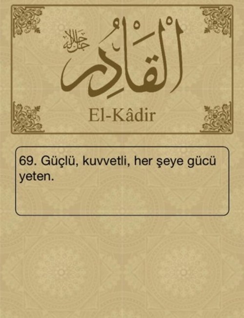 Foto - Esma-ül Hüsna