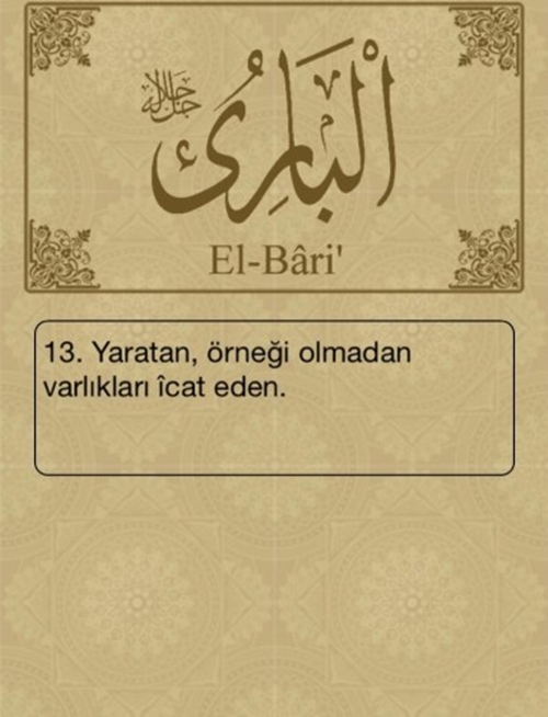 Foto - Esma-ül Hüsna