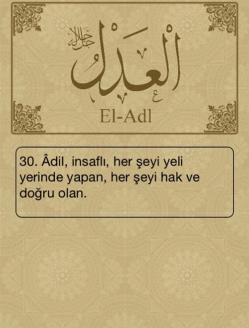 Foto - Esma-ül Hüsna