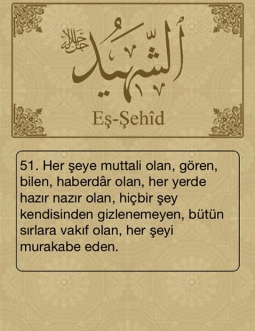 Foto - Esma-ül Hüsna