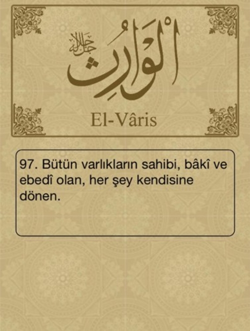 Foto - Esma-ül Hüsna