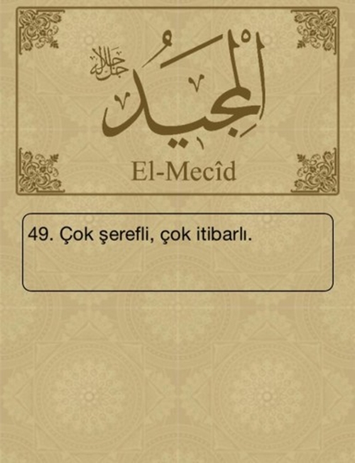 Foto - Esma-ül Hüsna