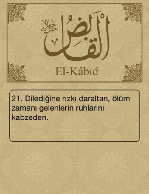 Foto - Esma-ül Hüsna