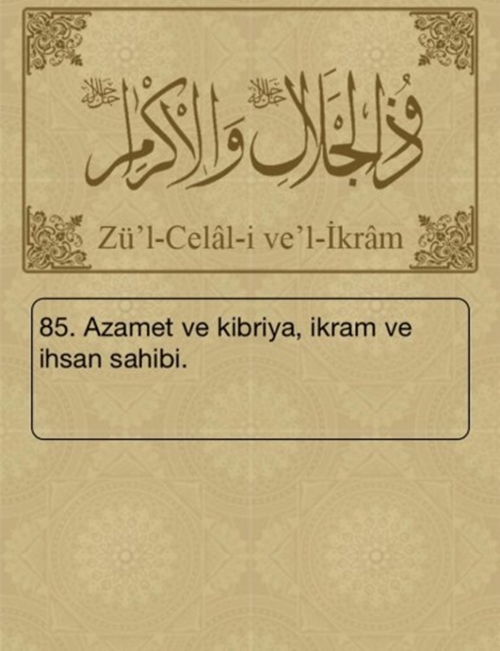 Foto - Esma-ül Hüsna