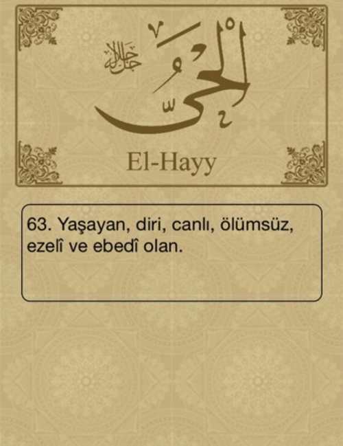 Foto - Esma-ül Hüsna