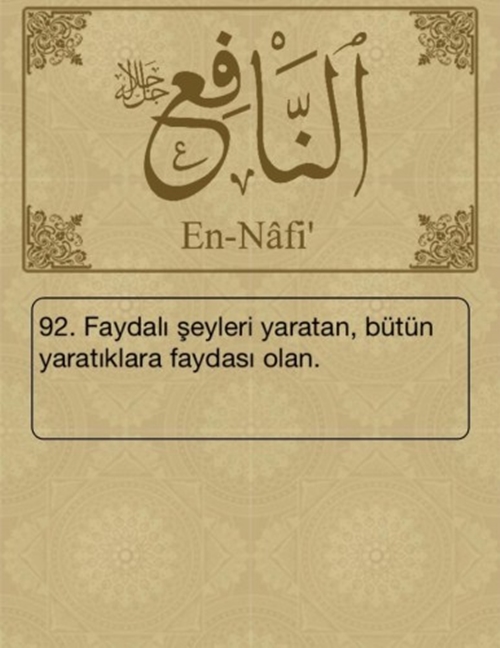 Foto - Esma-ül Hüsna