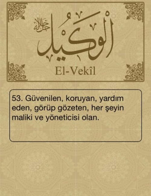 Foto - Esma-ül Hüsna