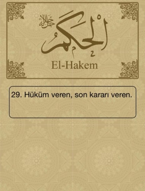 Foto - Esma-ül Hüsna