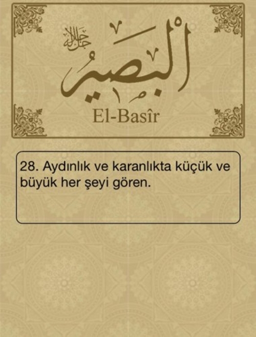 Foto - Esma-ül Hüsna