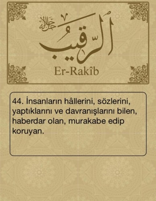 Foto - Esma-ül Hüsna