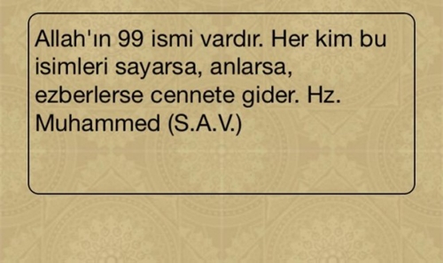 Foto - Esma-ül Hüsna