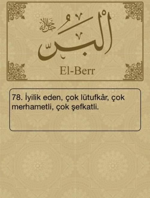 Foto - Esma-ül Hüsna