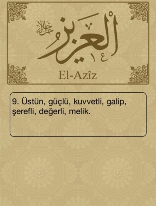 Foto - Esma-ül Hüsna