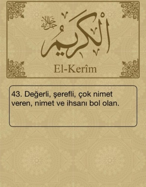 Foto - Esma-ül Hüsna