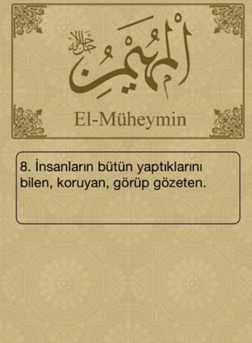 Foto - Esma-ül Hüsna