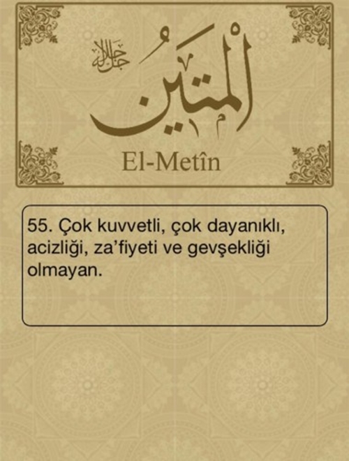 Foto - Esma-ül Hüsna