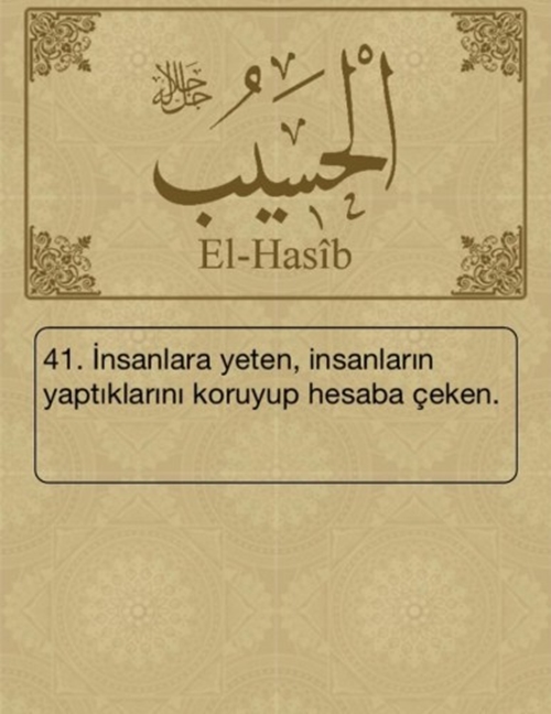 Foto - Esma-ül Hüsna