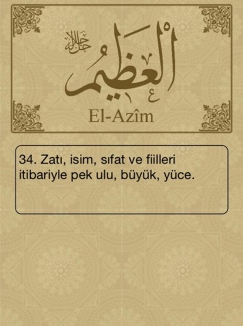 Foto - Esma-ül Hüsna