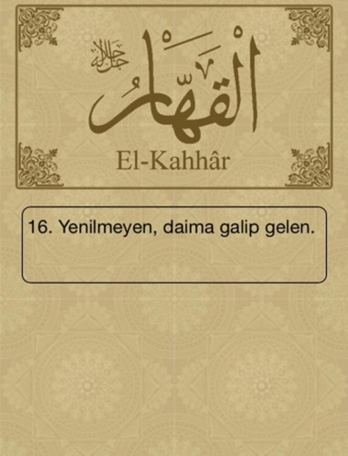 Foto - Esma-ül Hüsna