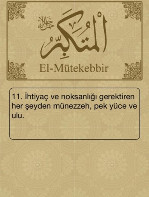 Foto - Esma-ül Hüsna