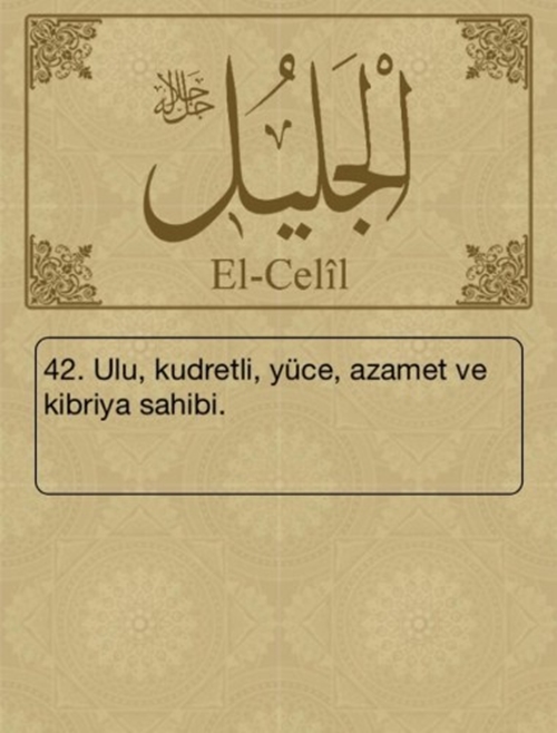 Foto - Esma-ül Hüsna