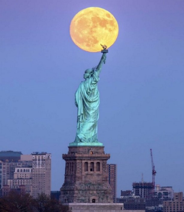 Foto - Süper Ay dünyadan böyle görüntülendi