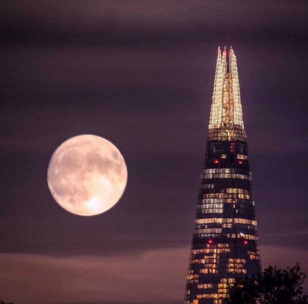 Süper Ay dünyadan böyle görüntülendi