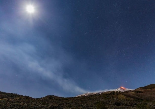 Foto - Etna Yanardağı yine patladı! Görsel şölen oluştu