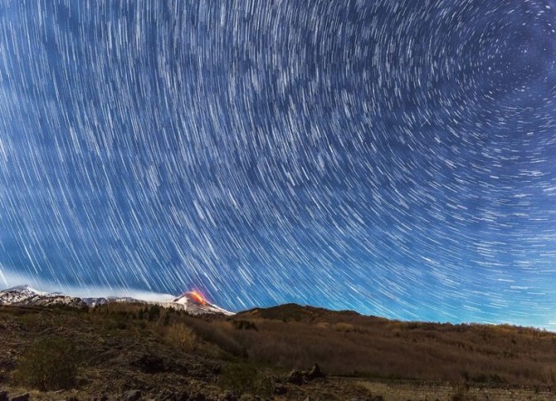 Foto - Etna Yanardağı yine patladı! Görsel şölen oluştu