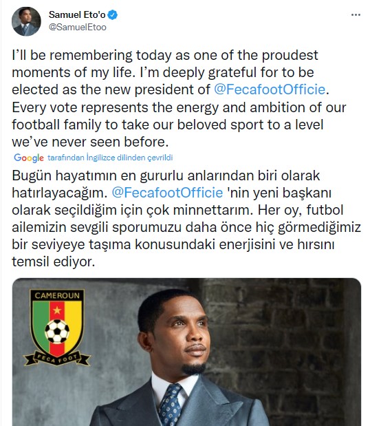 Foto - Eto'o ülkesinde sandıkları patlattı!