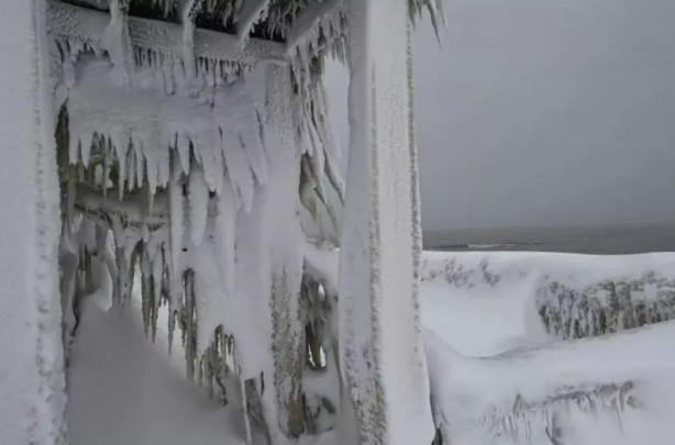 Foto - Ev bile buz tuttu! ABD felaketi yaşıyor