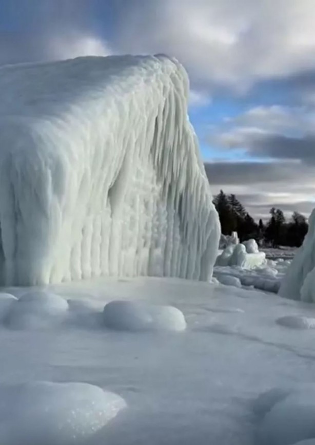 Foto - Ev bile buz tuttu! ABD felaketi yaşıyor