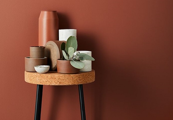 Ev dekorasyonunda tarçın rengi kullanımı