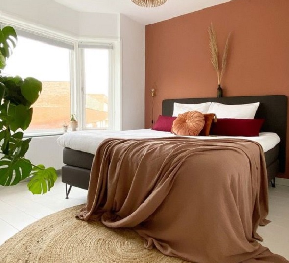 Foto - Ev dekorasyonunda tarçın rengi kullanımı