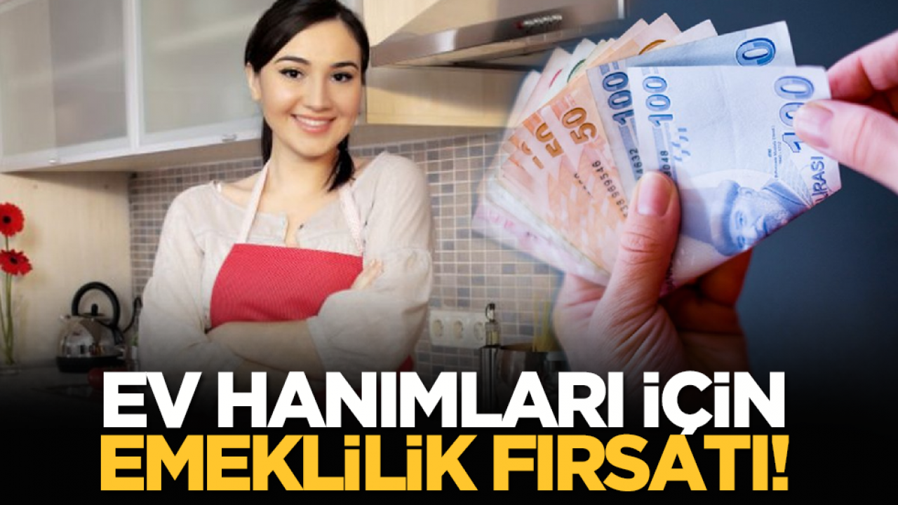 Ev hanımları için emeklilik fırsatı!