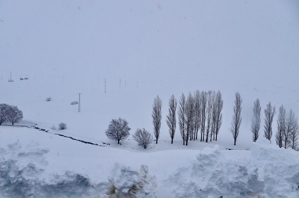 Foto - Evler kar altında kayboldu