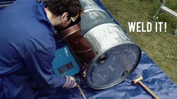 Foto - Evdeki boş varilden bakın ne yaptı!